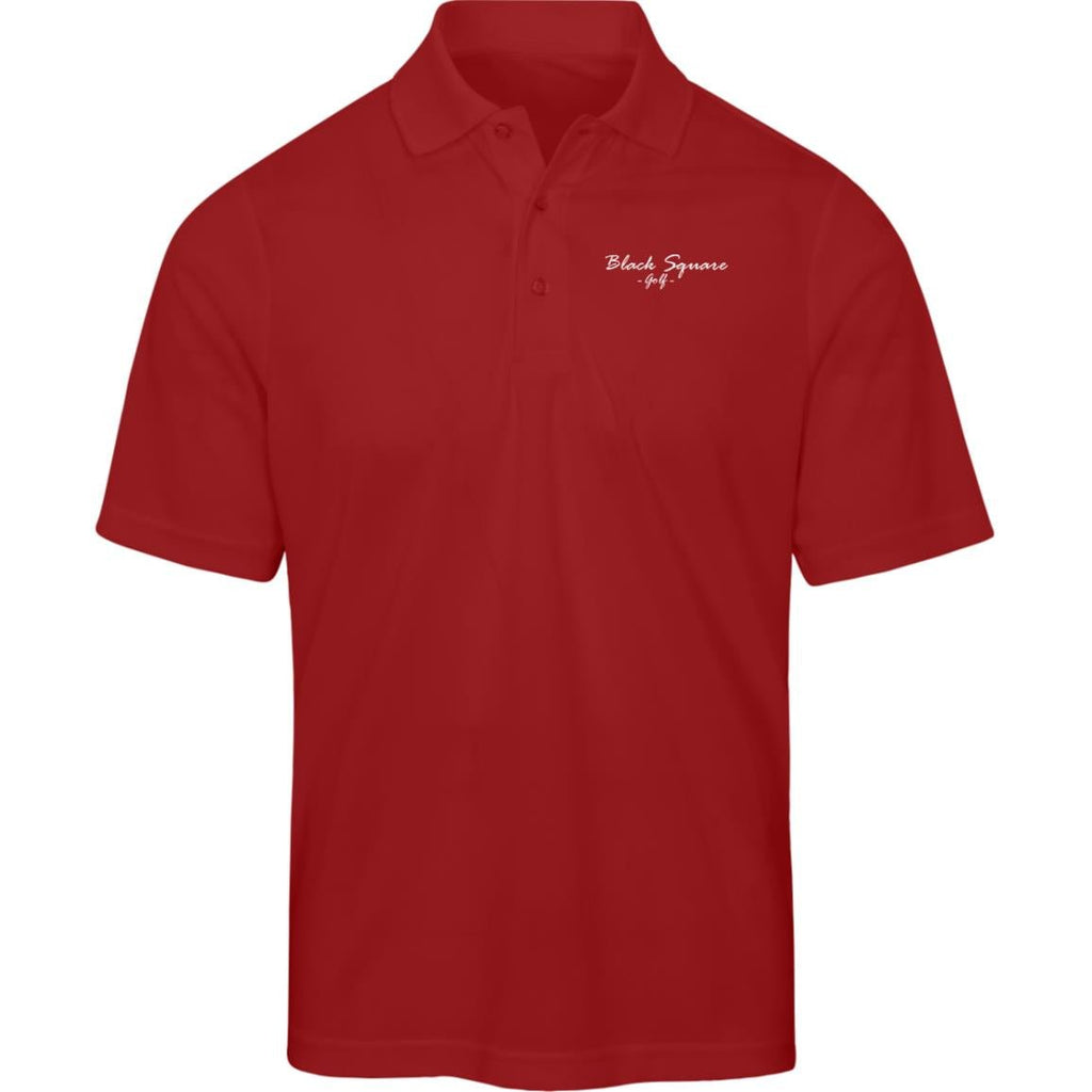 Black Square Golf Men's Origin Pique Polo - Classic Red - S