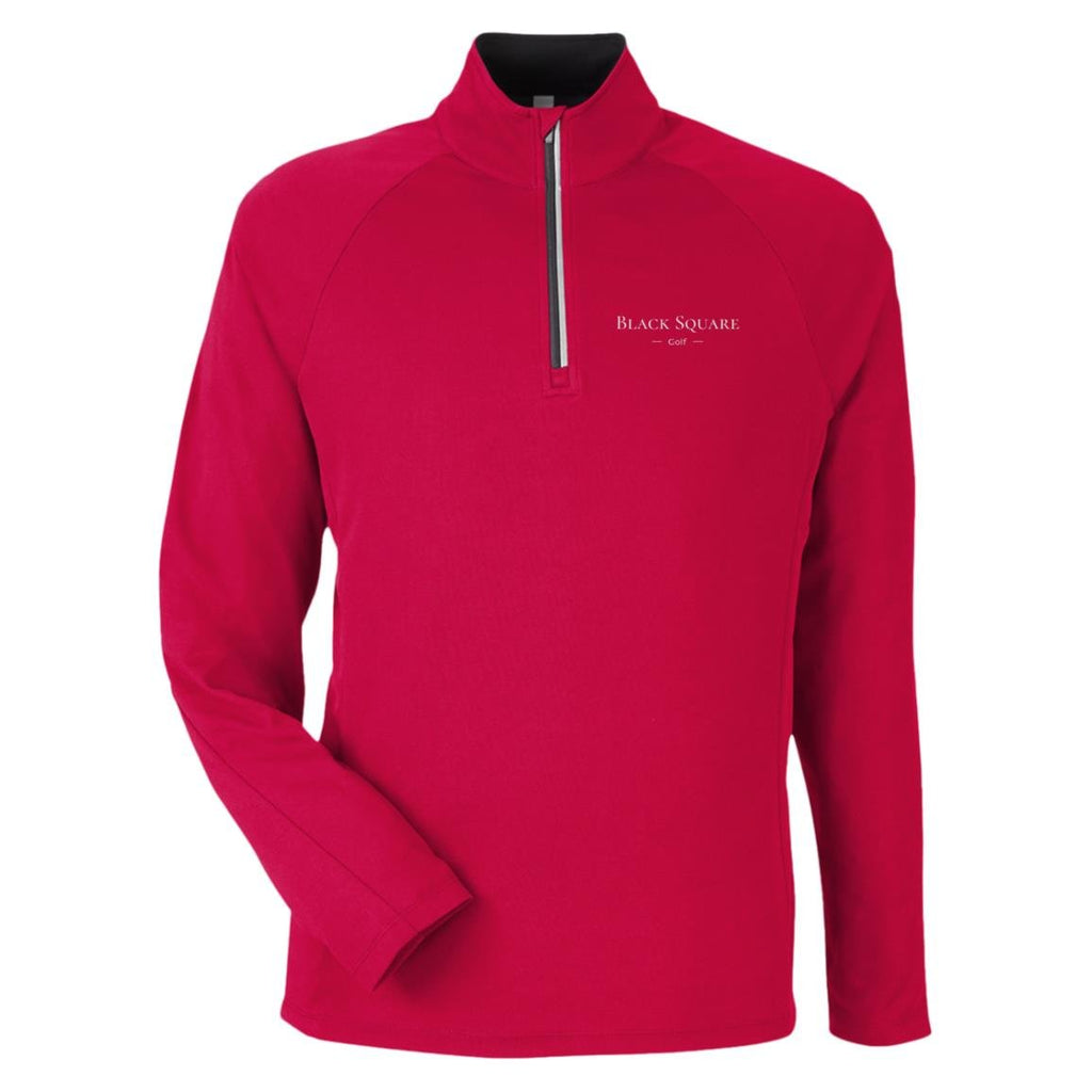 Black Square Golf Men's Origin Pique Quarter Zip - Classic Red - S