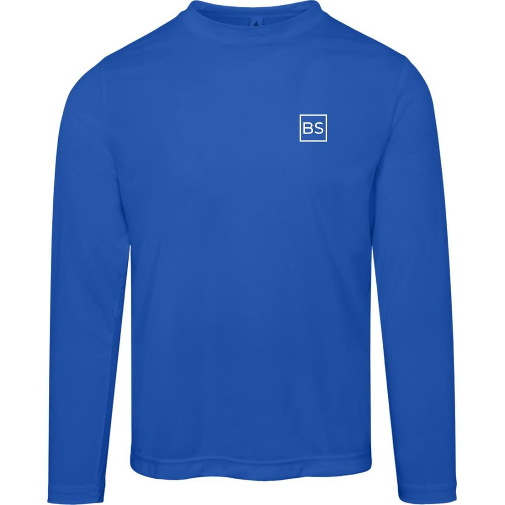 Black Square Golf Men's Performance Long Sleeve Tee - Royal - S