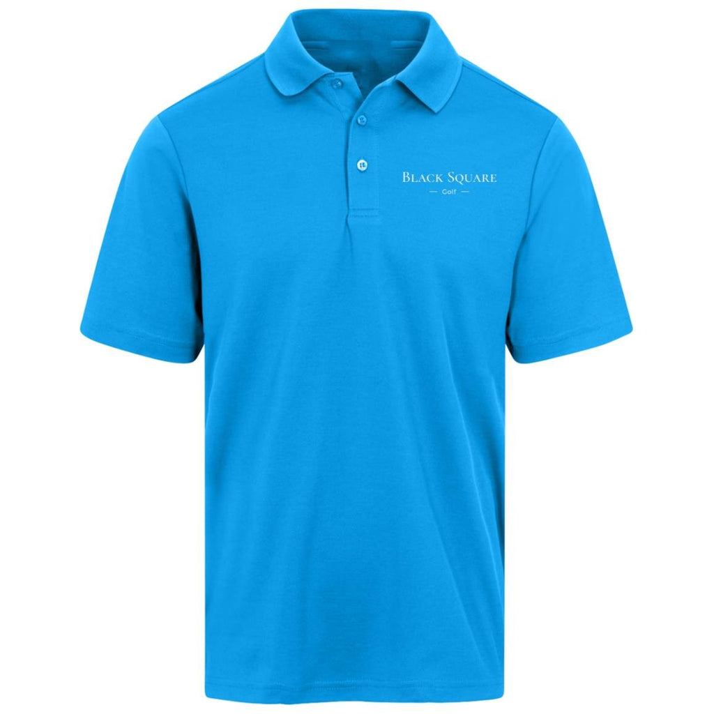 Black Square Golf Men's Plaited Golf Polo - Ocean Blue - S