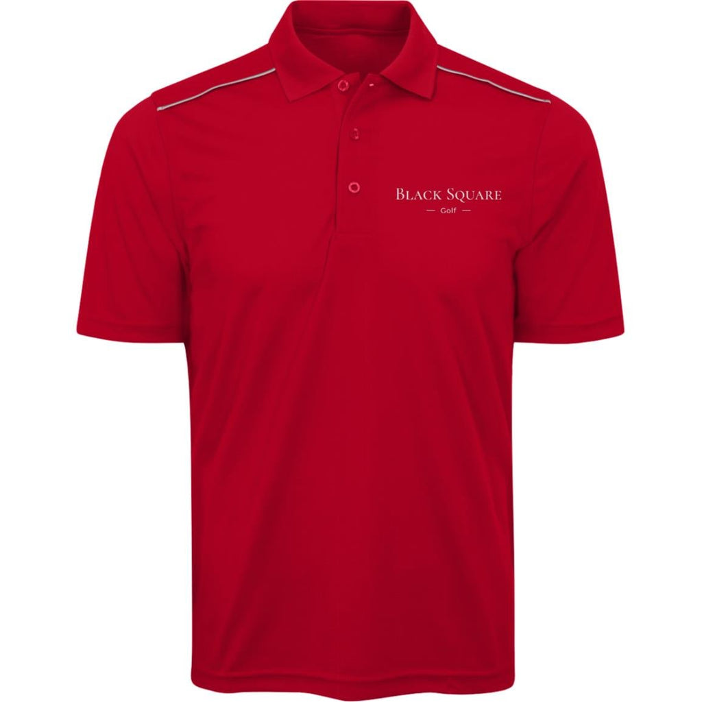 Black Square Golf Men's Radiant Pique Polo - Classic Red - S