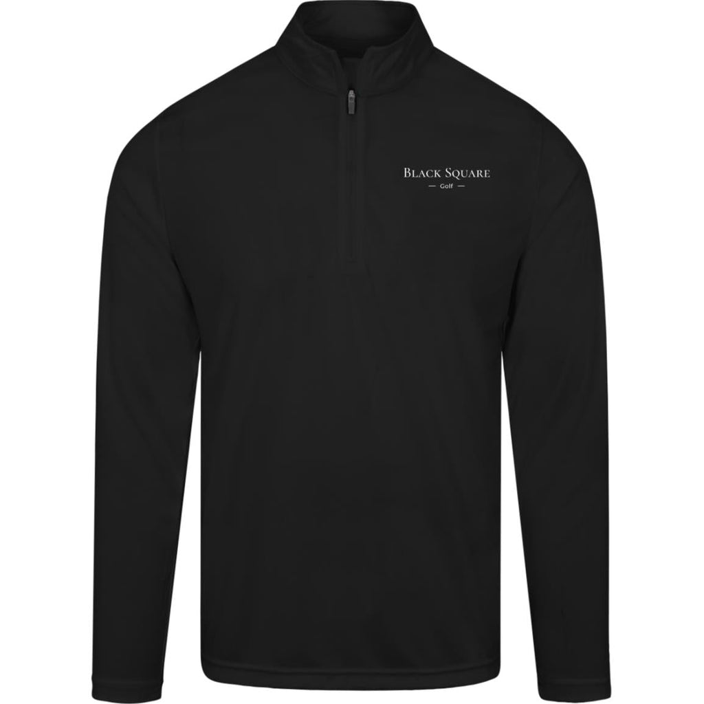 Black Square Golf Men's Zone Quarter Zip - Black - S