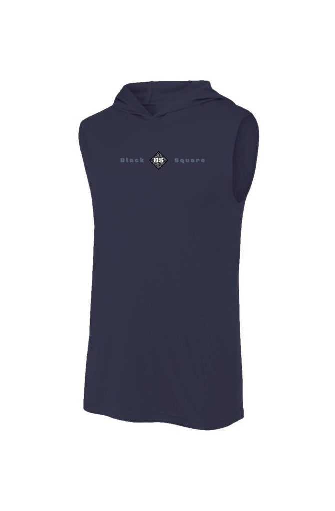 Black Square Golf Sleeveless Hoodie - s - True Navy