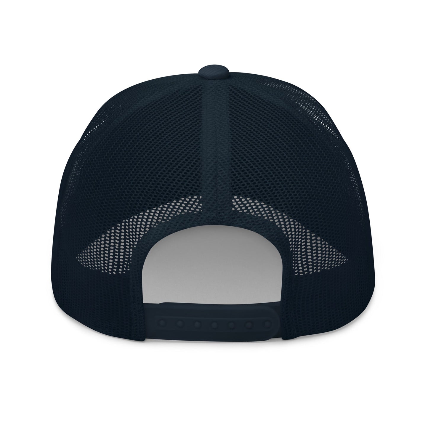 Black Square Golf Trucker Style Cap - Navy - 