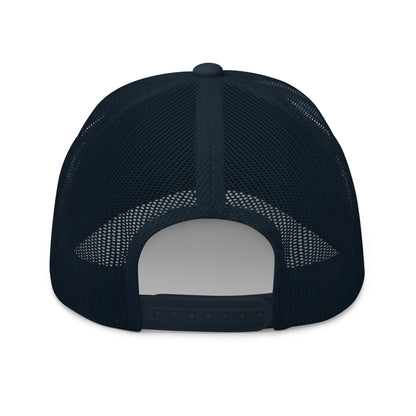 Black Square Golf Trucker Style Cap - Navy - 