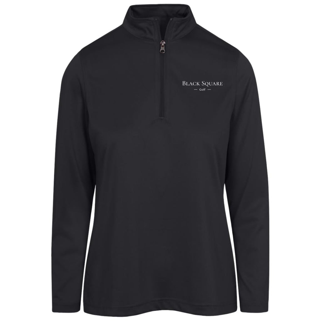 Black Square Golf Women's Advantage Plus Quarter Zip - Black - X - Small