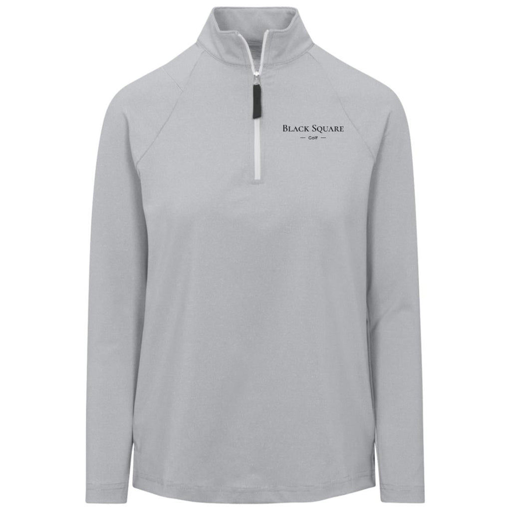 Black Square Golf Women's Clubhouse Quarter Zip - Black - X - Small