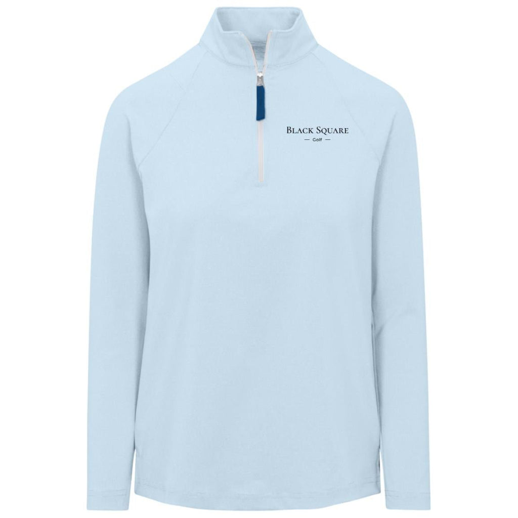 Black Square Golf Women's Clubhouse Quarter Zip - Ocean Blue - X - Small