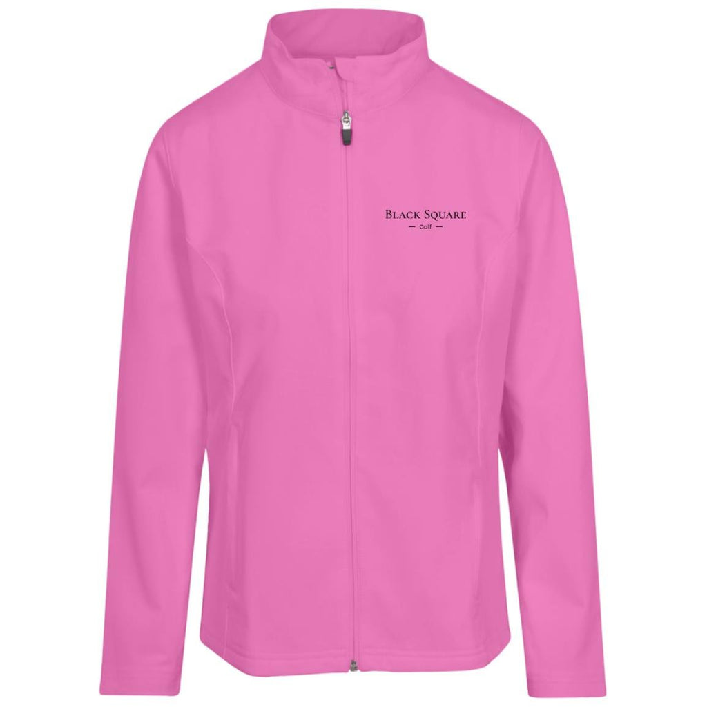 Black Square Golf Women's Leader Soft Shell Jacket - Charity Pink - X - Small