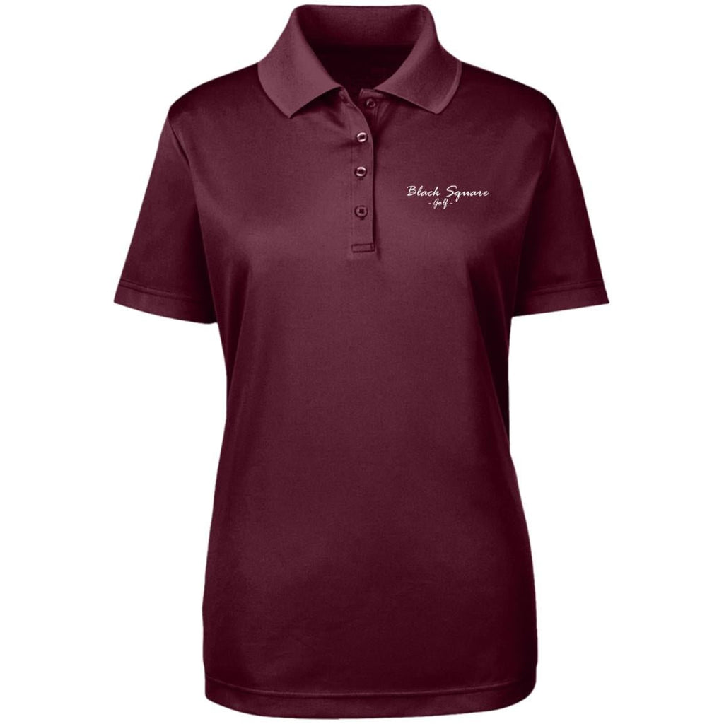 Black Square Golf Women's Origin Pique Polo - Burgundy - X - Small