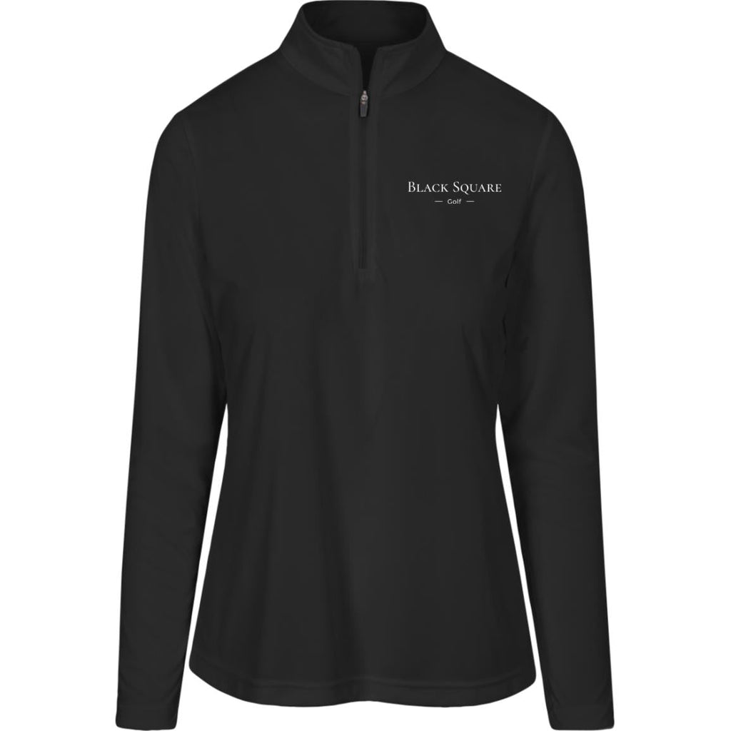 Black Square Golf Women's Zone Quarter Zip - Black - X - Small