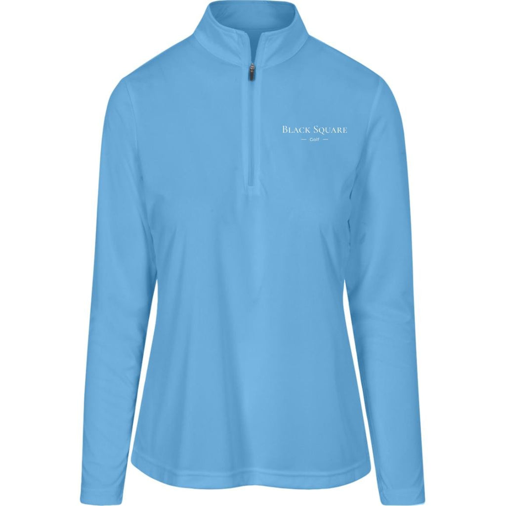 Black Square Golf Women's Zone Quarter Zip - Light Blue - X - Small