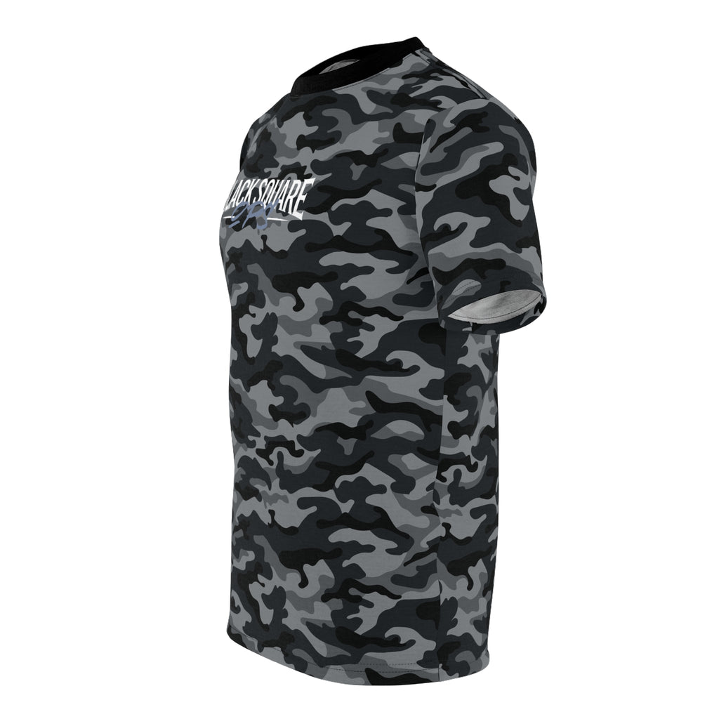 Black Square OPS Black Camo T - Black stitching - 4 oz.