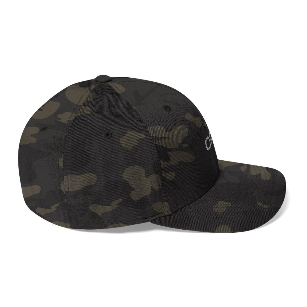 Black Square Ops Camo Flextfit - Multicam Black - S/M