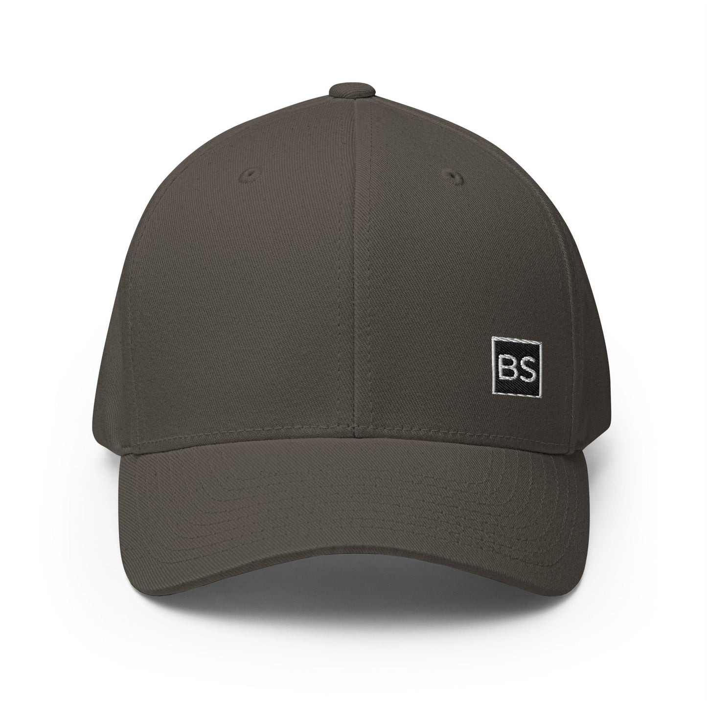 Black Square Structured Twill Cap - Dark Grey - S/M