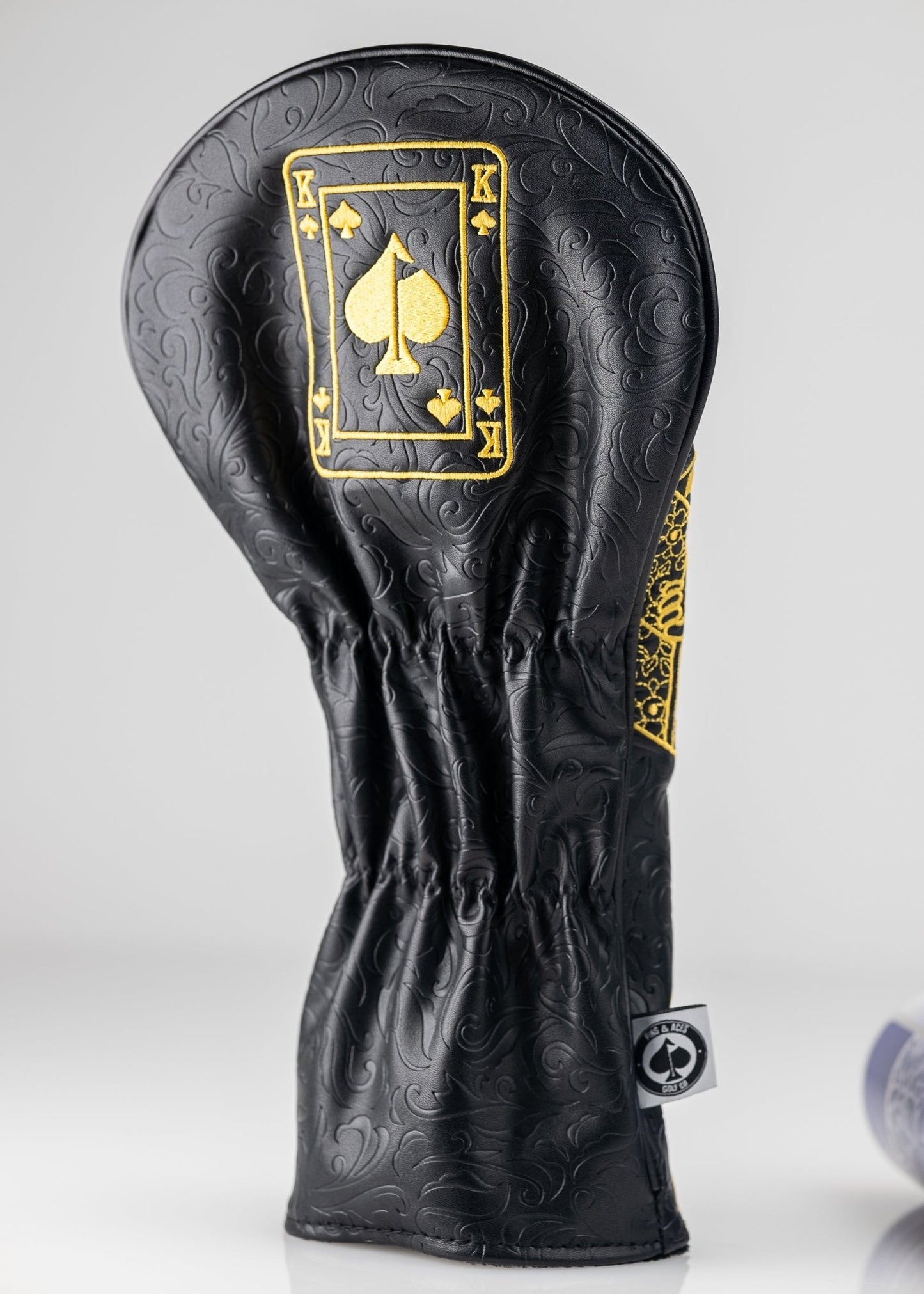 Black/Gold King of Spades - Driver Cover - Pins and Aces