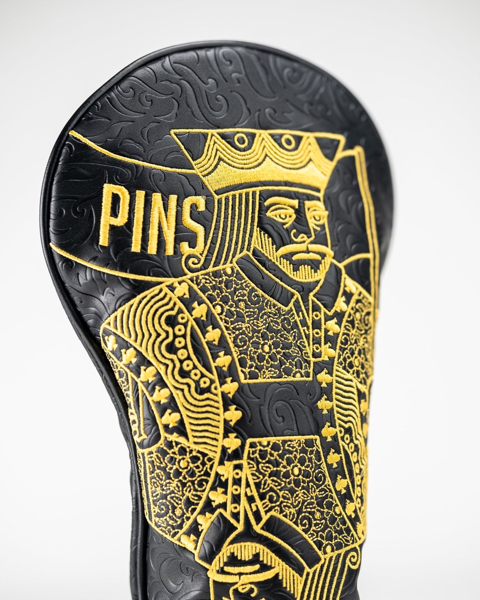 Black/Gold King of Spades - Driver Cover - Pins and Aces
