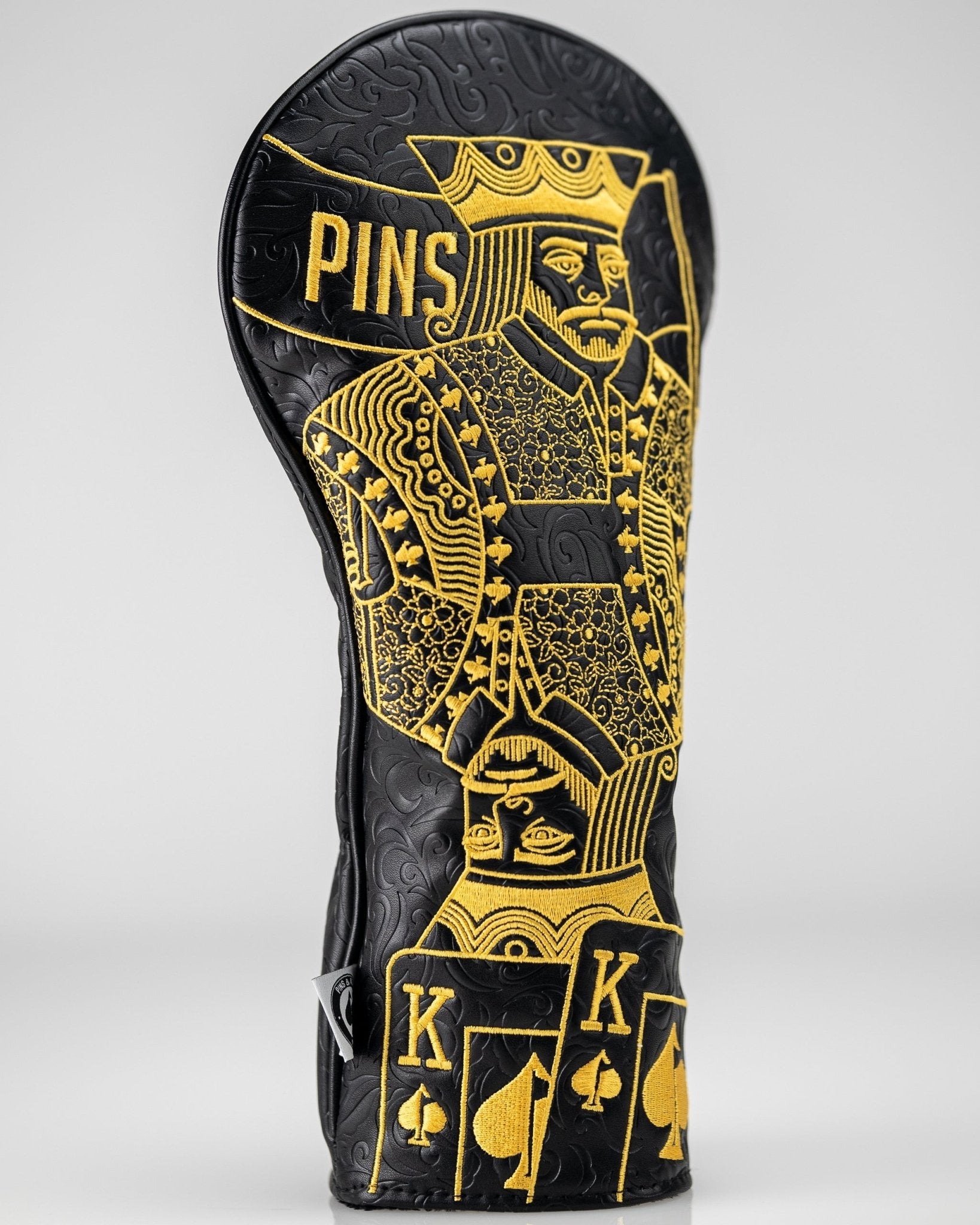 Black/Gold King of Spades - Driver Cover - Pins and Aces