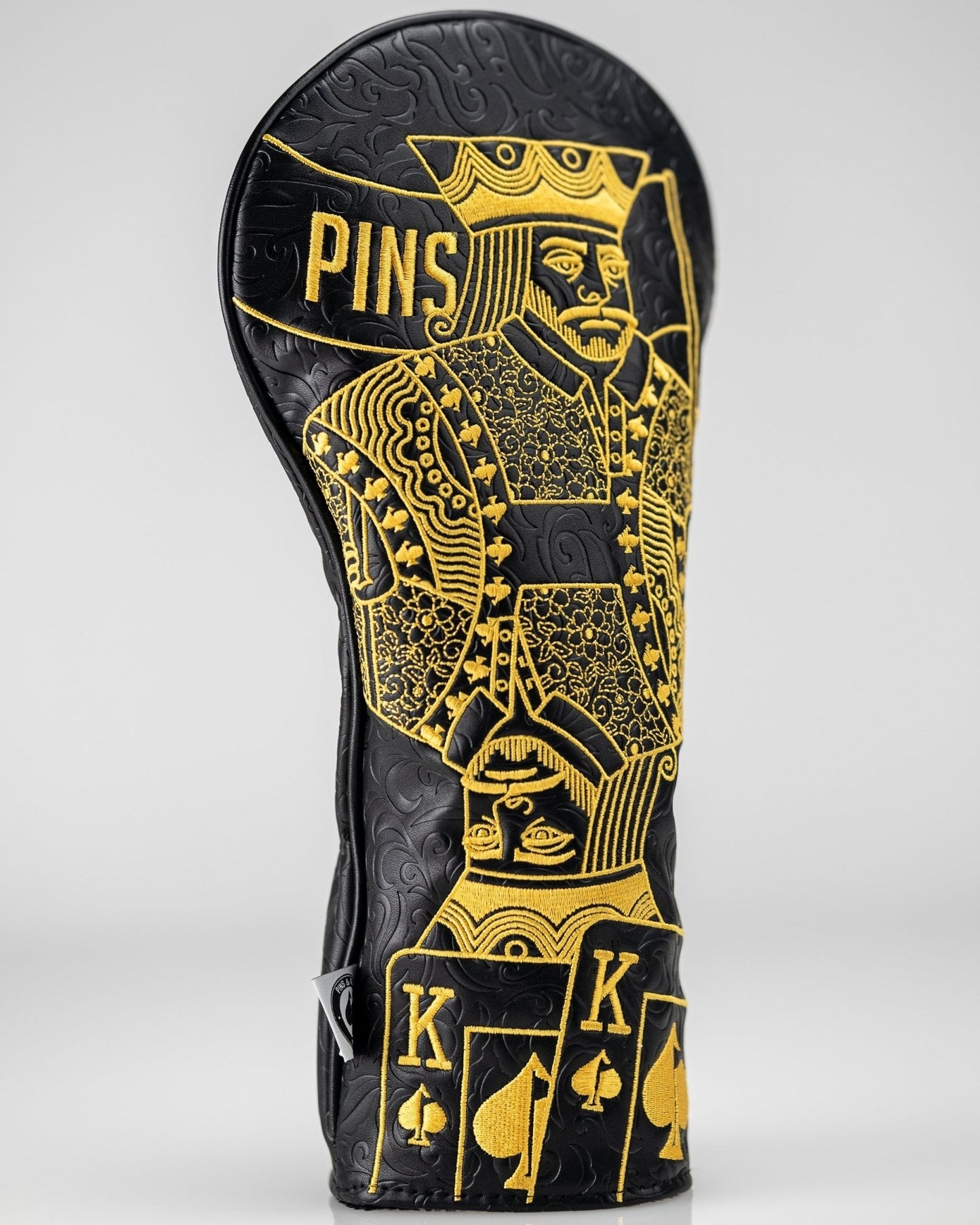 Black/Gold King of Spades - Driver Cover - Pins and Aces