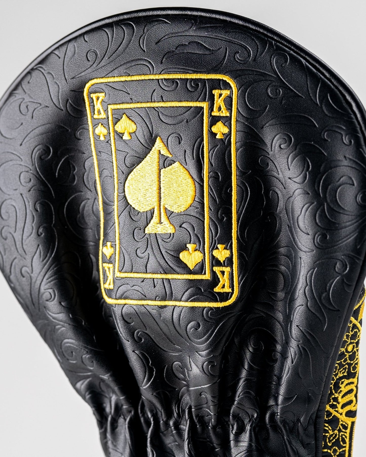 Black/Gold King of Spades - Driver Cover - Pins and Aces