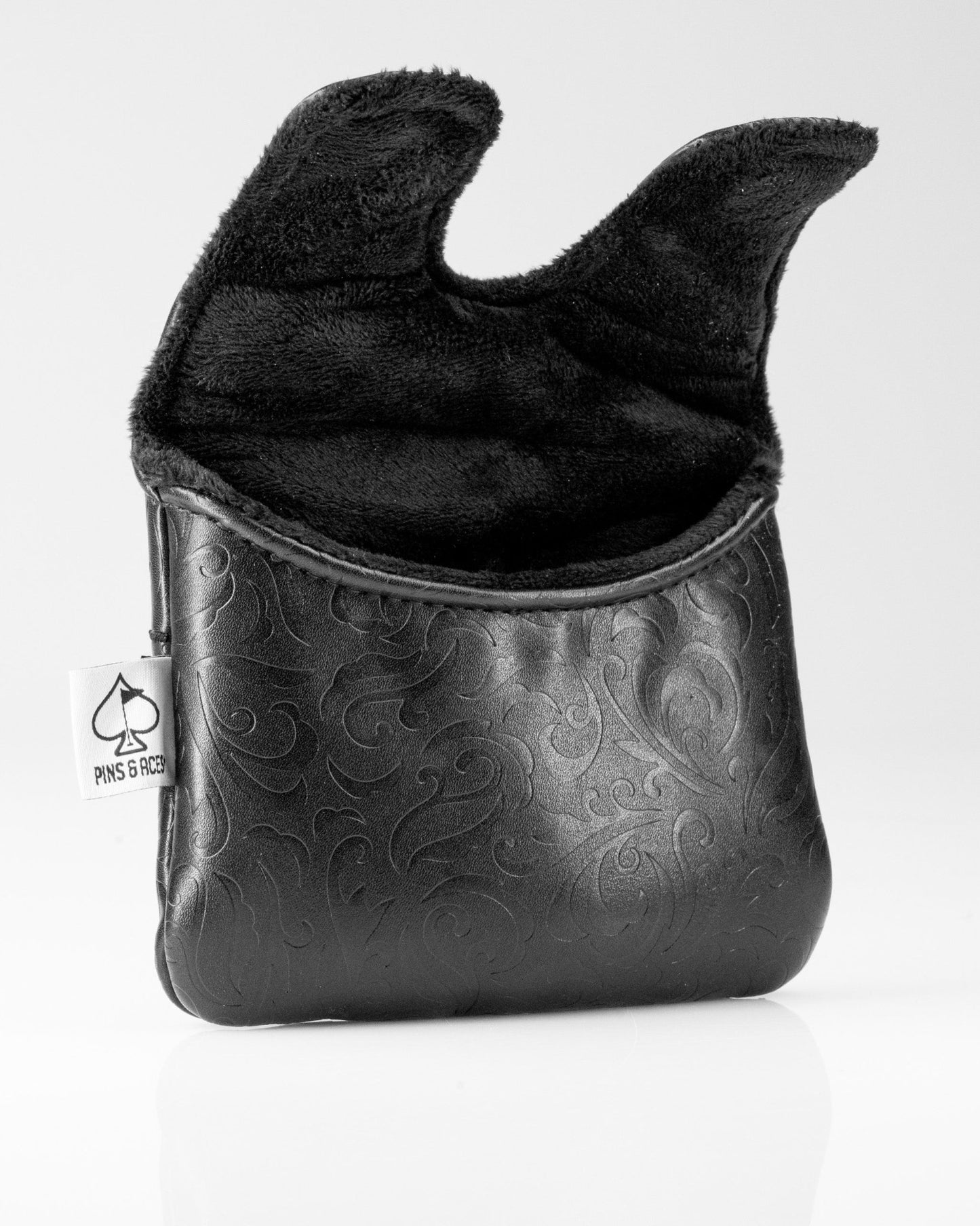 Blackout Ace of Spades - Center Shaft Mallet Putter Cover - Pins and Aces