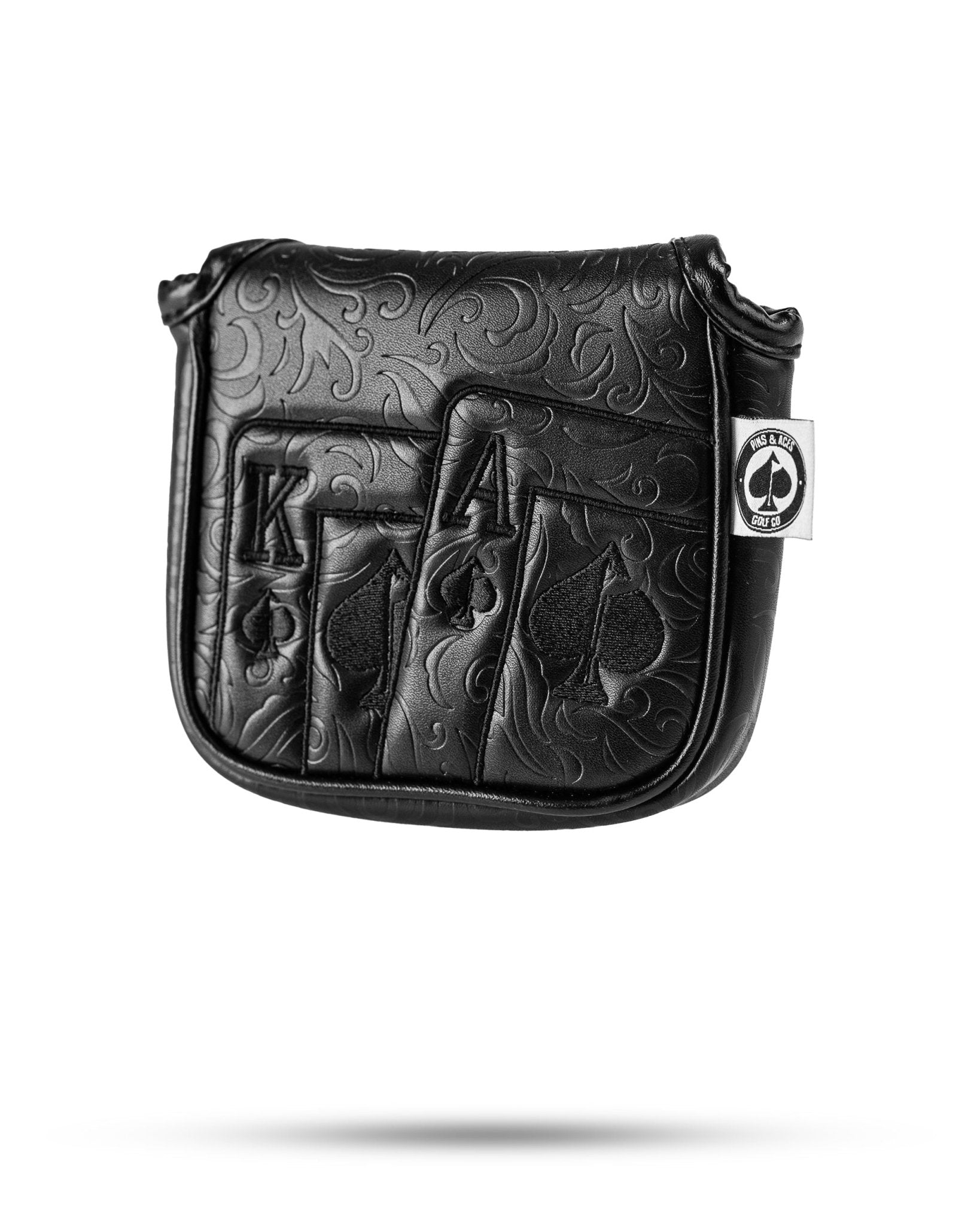 Blackout Ace of Spades - Mallet Putter Cover - Pins and Aces