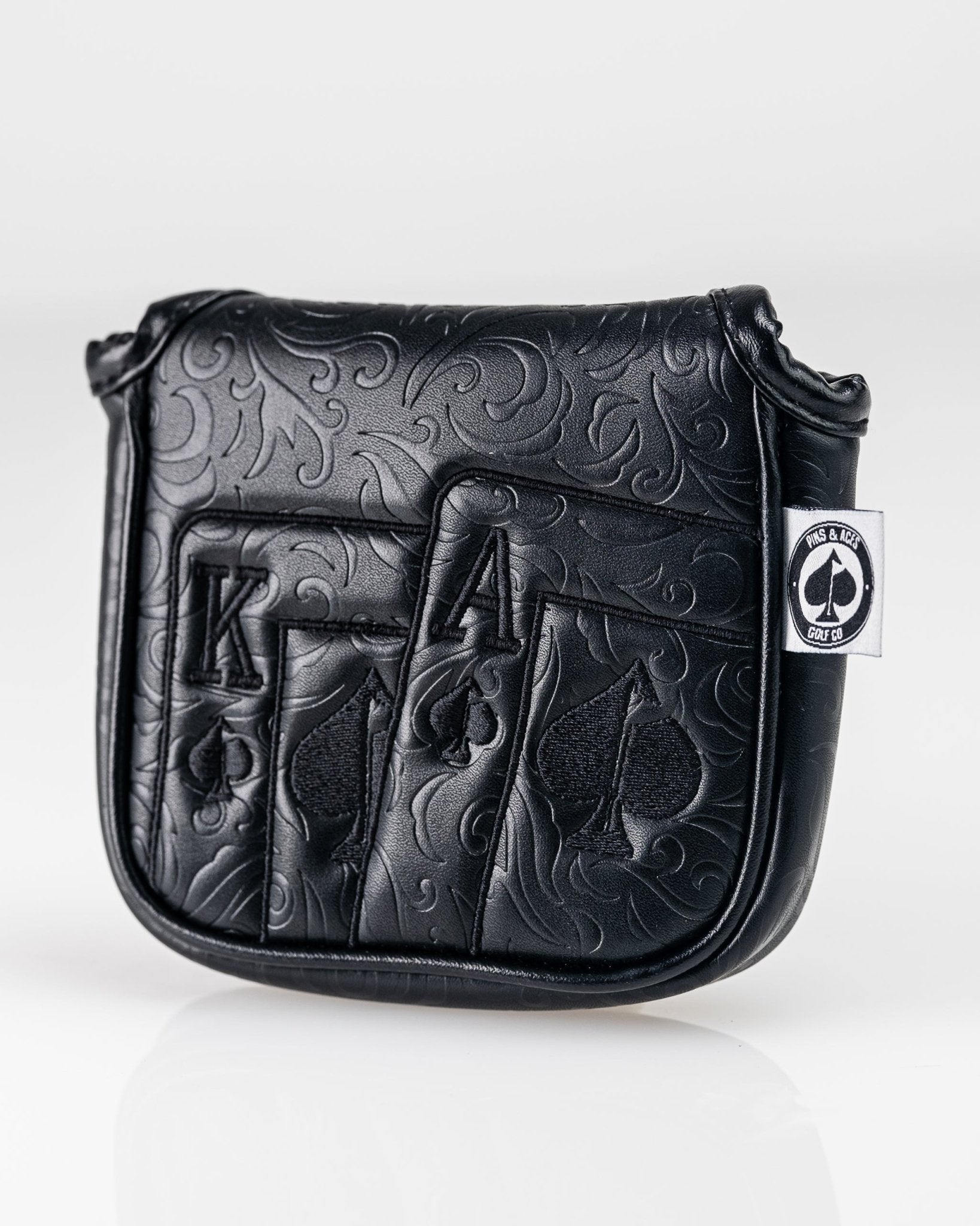 Blackout Ace of Spades - Mallet Putter Cover - Pins and Aces