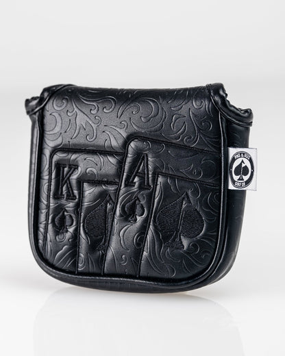 Blackout Ace of Spades - Mallet Putter Cover - Pins and Aces
