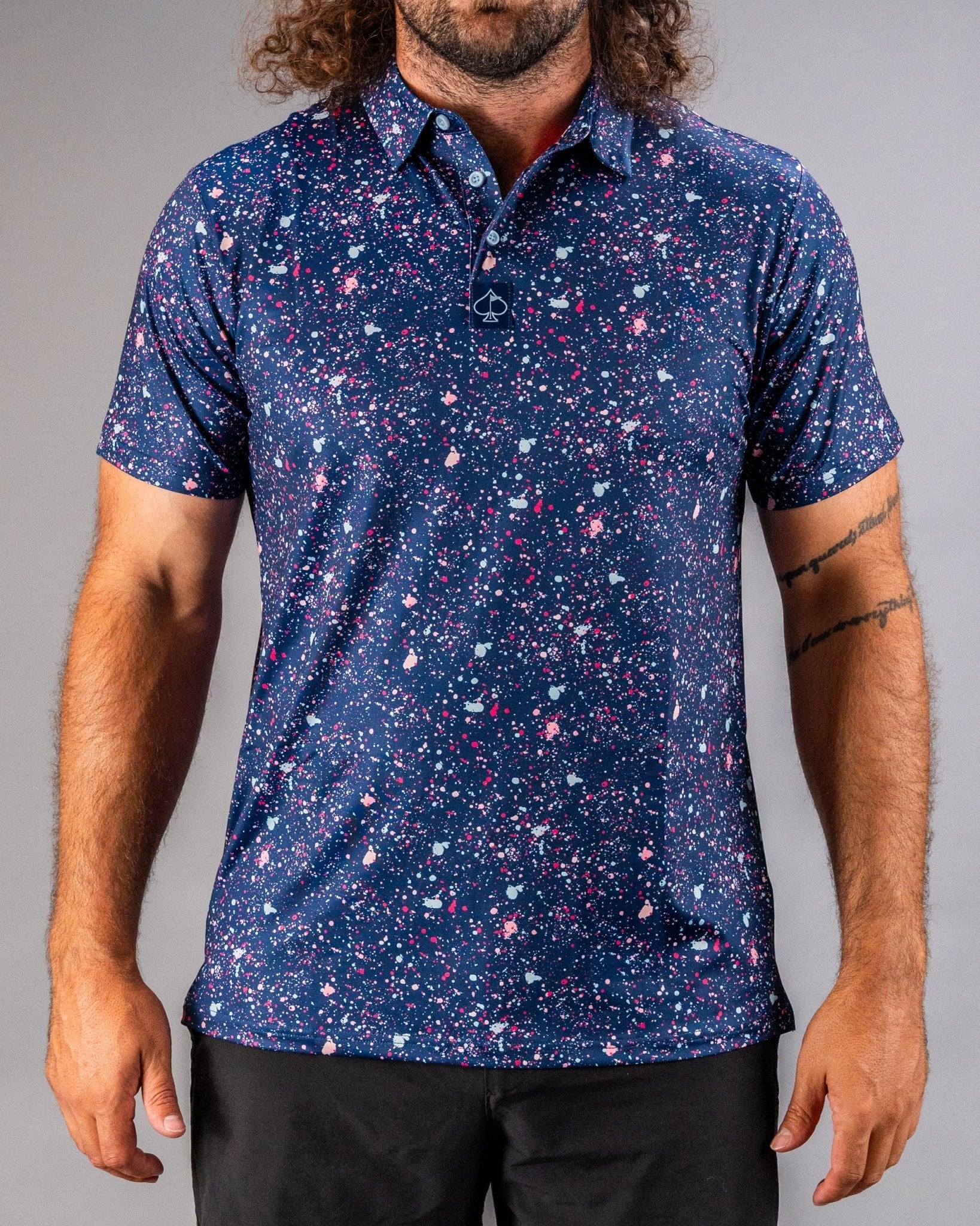 Blue Splatter - Pins and Aces