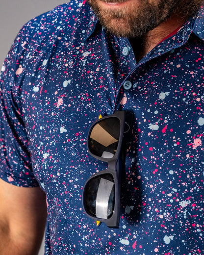 Blue Splatter - Pins and Aces