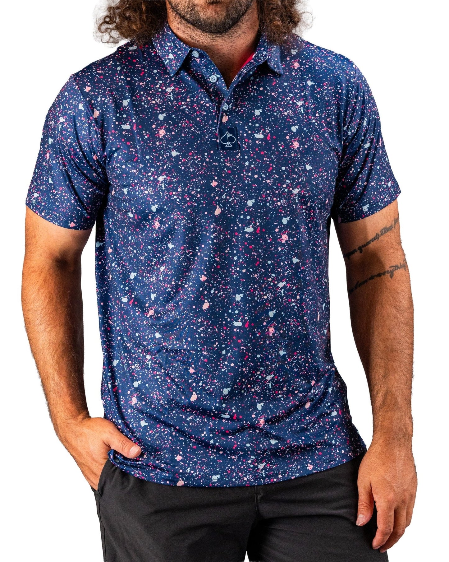 Blue Splatter - Pins and Aces