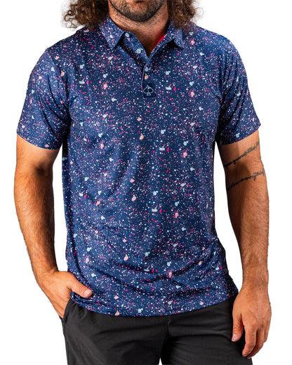 Blue Splatter - Pins and Aces