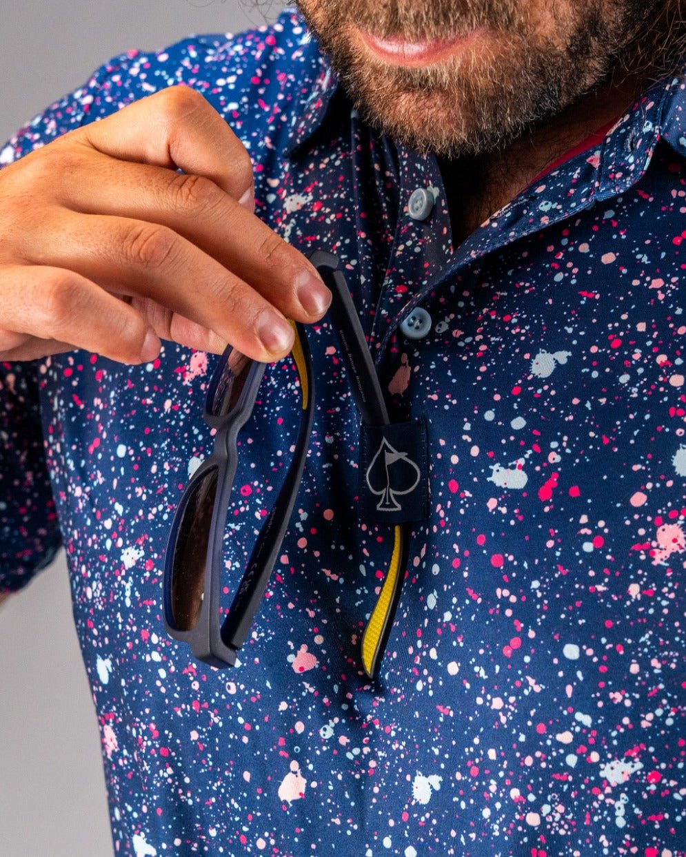 Blue Splatter - Pins and Aces