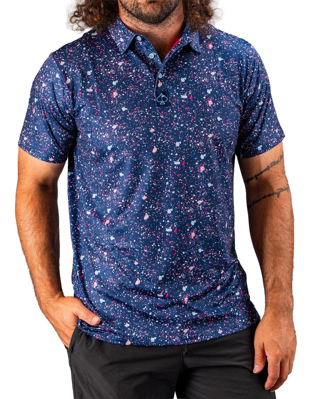 Blue Splatter - Pins and Aces