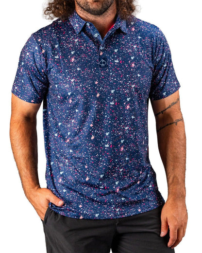 Blue Splatter - Pins and Aces
