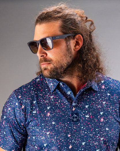 Blue Splatter - Pins and Aces