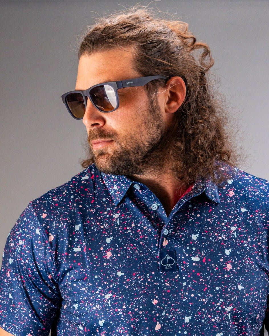Blue Splatter - Pins and Aces