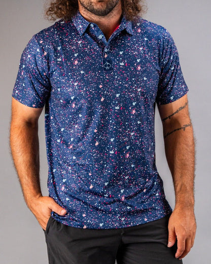 Blue Splatter - Pins and Aces