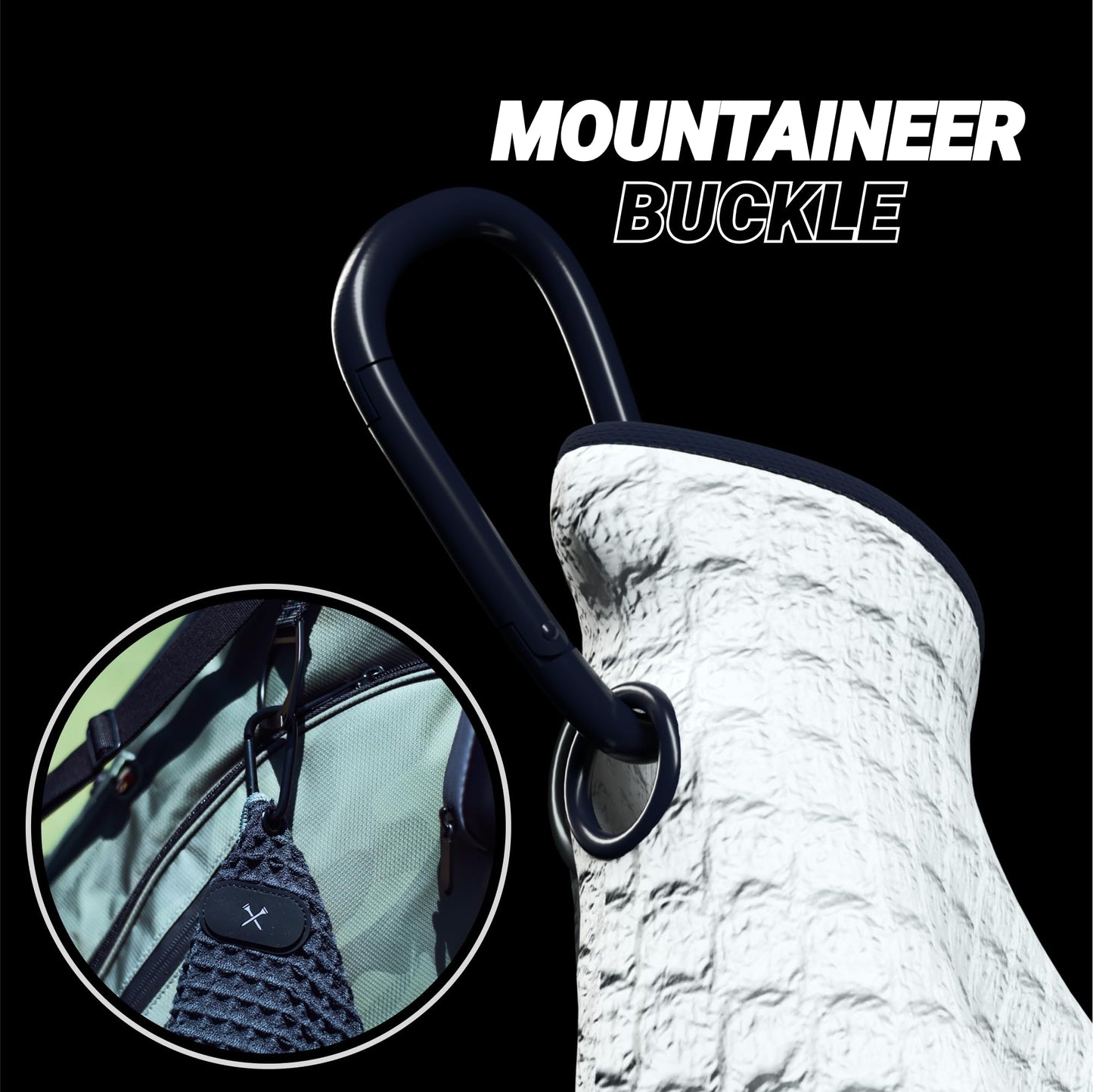 Blue Tees Golf Premium Magnetic Towel - Caddy Towel 18x36" - White