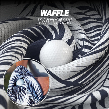 Blue Tees Golf Premium Magnetic Towel - Caddy Towel 18x36" - White