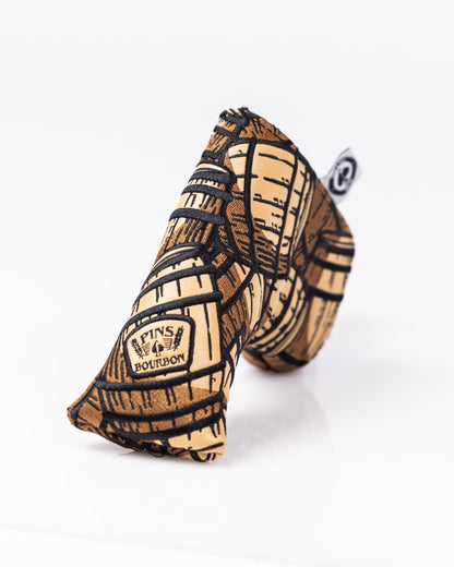 Bourbon Barrel Blade Putter Cover - Pins and Aces