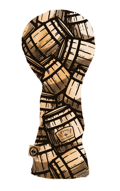 Bourbon Barrel Driver Cover - Pins and Aces