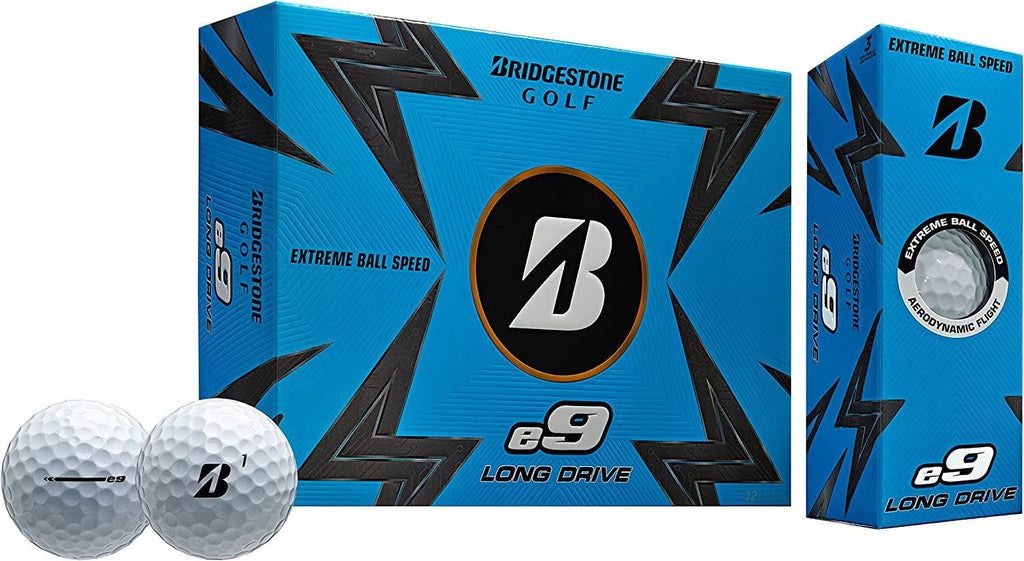 Bridgestone Golf 2023 E9 Long Drive White Golf Balls - -
