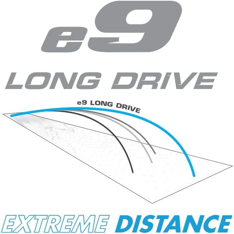Bridgestone Golf 2023 E9 Long Drive White Golf Balls - -