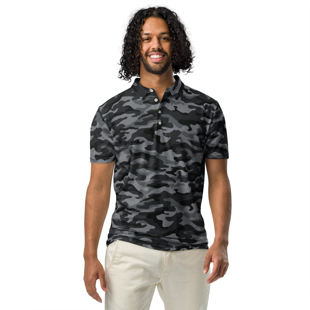 BS OPS Black Camo Men’s Slim Fit Golf Polo - XS - 