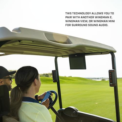 Bushnell Golf Wingman 2 Golf Speaker with Audible GPS Distances - Wingman 2 - 