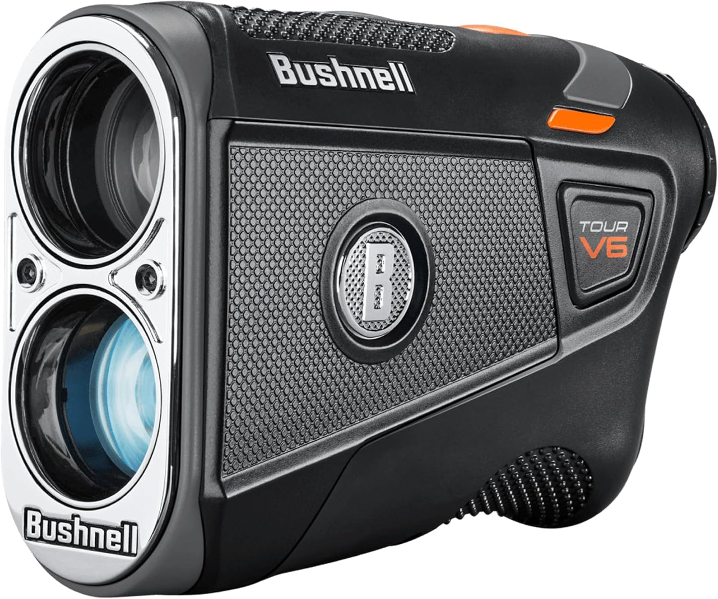 Bushnell Tour V6 Golf Rangefinder, Visual Jolt Flag Locking, Magnetic Mount, 1300 Yard Range 6X Magnification - 