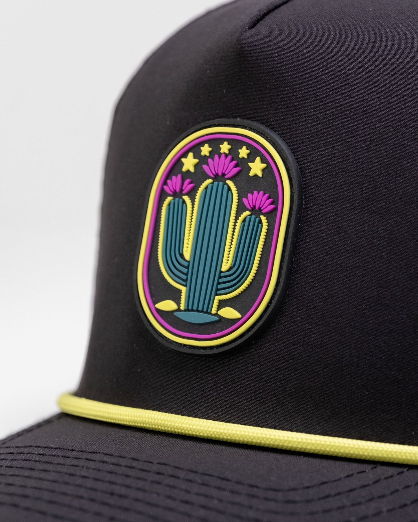 Cactus Black - Perforated Rope Hat - Pins and Aces