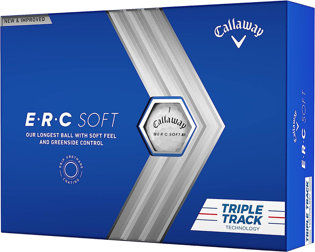 Callaway ERC Triple Track Golf Balls 12B PK (2023 Version, White) - -