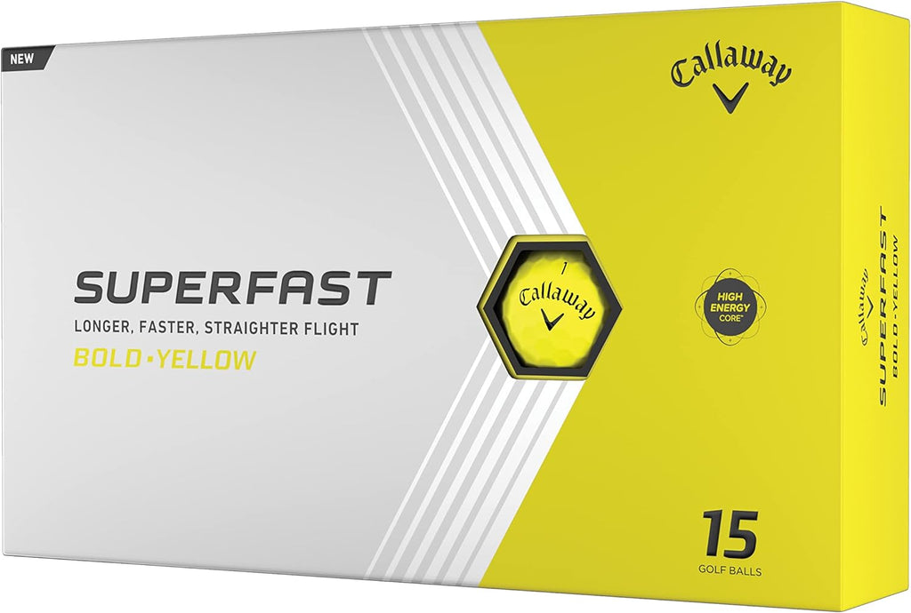 Callaway Golf 2022 Superfast Golf Balls - Yellow - Superfast